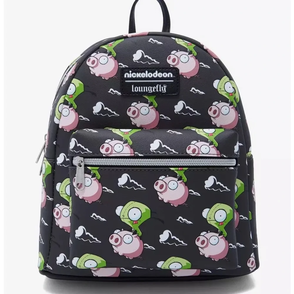 Loungefly Invader Zim GIR & Pig Mini Backpack Hot Topic‎ Nickelodeon